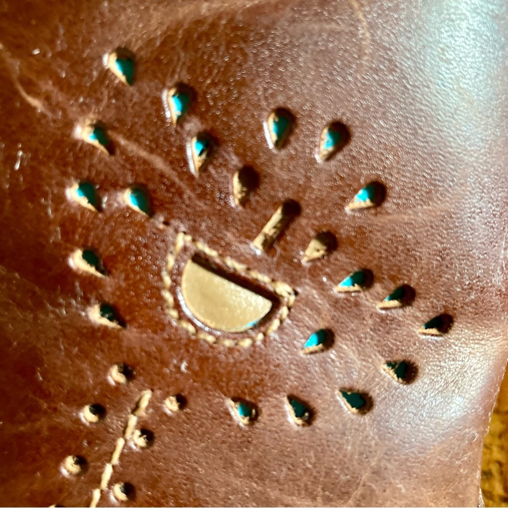 Matisse Albuquerque Prairie Leather Cowboy Boots Western Brazil Brown Size 7.5 - Picture 5 of 14
